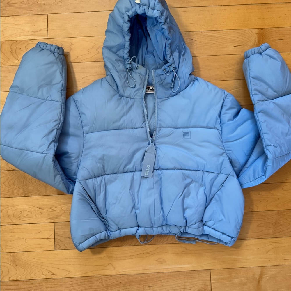 FILA Light Blue Puffer Jacket